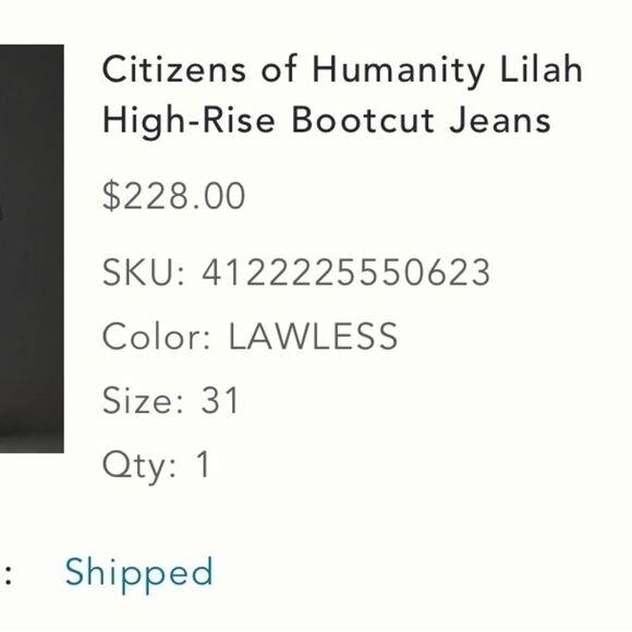 Anthropologie Citizens of Humanity Lilah High-Rise Bootcut Jeans, NWT, Size 31 - Picture 16 of 16